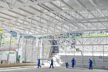 Visita Técnica às Obras de Cobertura da quadra da EMEF Custódia Dias de Campos