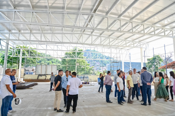 Visita Técnica às Obras de Cobertura da quadra da EMEF Custódia Dias de Campos