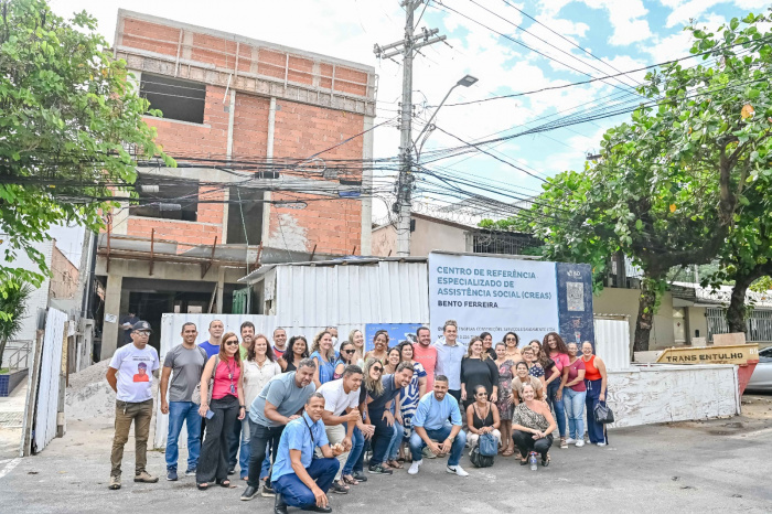 Visita as Obras do CREAS de Bento Ferreira