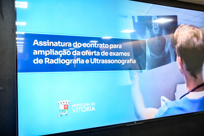Assinatura do contrato para ampliação da oferta de exames de Radiografia e Ultrassonografia