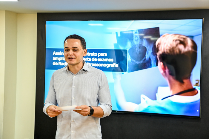 Assinatura do contrato para ampliação da oferta de exames de Radiografia e Ultrassonografia