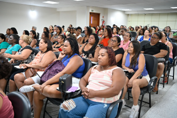 Treinamento das merendeiras das Escolas na EMEF Alvimar Silva