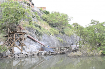 Visita às obras da orla da Grande São Predro, no bairro Resistência