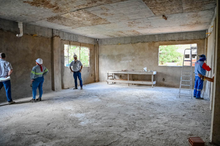 Visita nas Obras do CRAS e US do Bairro Grande Vitória