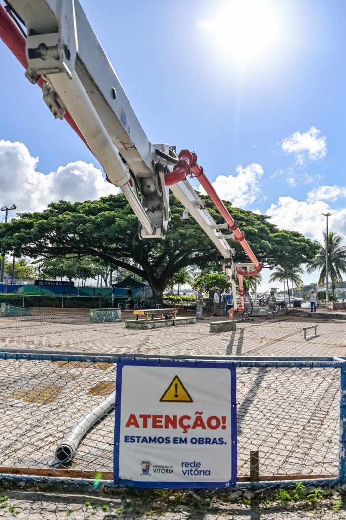 Visita Técnica às Obras da Pista de Skate da Praça dos Namorados - Fase de Concretagem