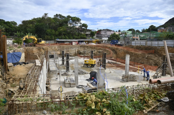 Visita técnica às obras do reservatório de Santa Tereza
