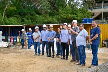 Visita técnica às obras do reservatório de Santa Tereza