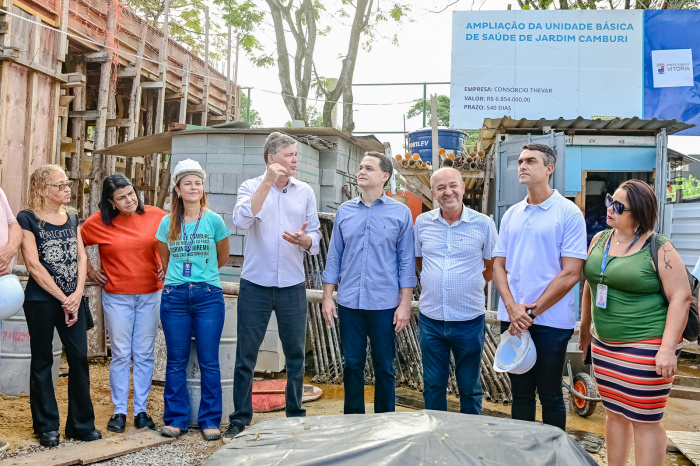 Visita técnica às obras de ampliação da UBS de Jardim Camburi