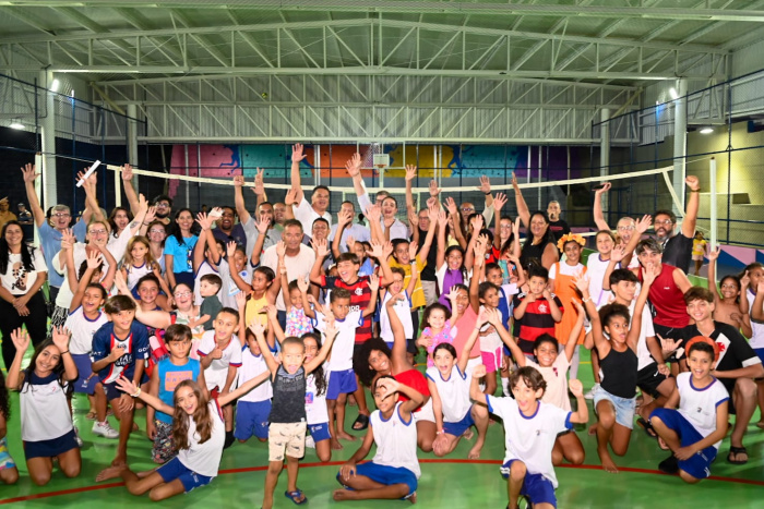 Entrega da Cobertura da quadra da Emef Custódia Dias Campos