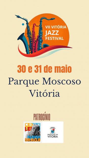 Evento gratuito recebe patrocínio da Lei Rubem Braga.