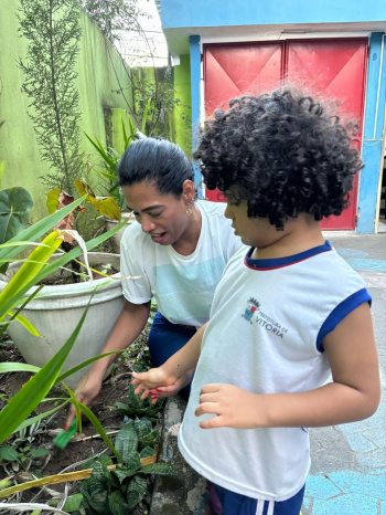 Projeto ecológico une famílias, crianças e equipe pedagógica no CMEI Zélia Vianna de Aguiar