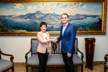 Visita Cônsul-Geral Tian Min da República Popular da China