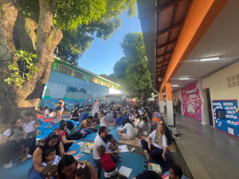 Projeto Pé de Livro no CMEI Ocarlina Nunes Andrade