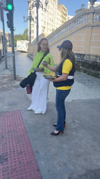Maio Amarelo: mais de 5 mil pessoas recebem orientações sobre trânsito seguro em Vitória