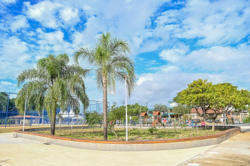 Entrega da requalificação da Praça Benedito Rodrigues da Cruz, na Mata da Praia