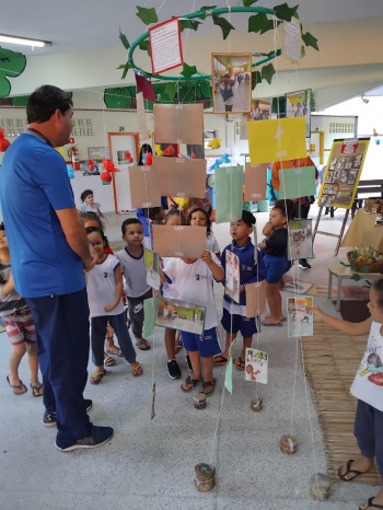 Exposição “Povos Indígenas” valoriza cultura e raízes no Cmei Padre Giovanni Bartesaghi