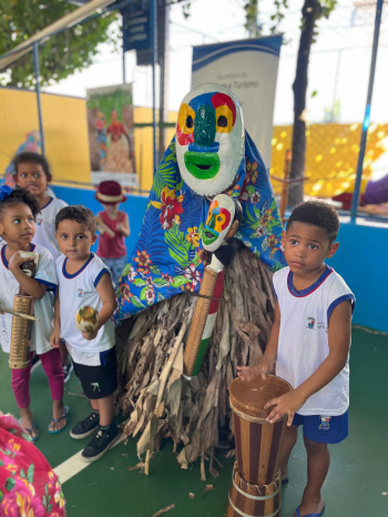 Cultura capixaba encanta crianças no CMEI Luiza Pereira Muniz Corrêa