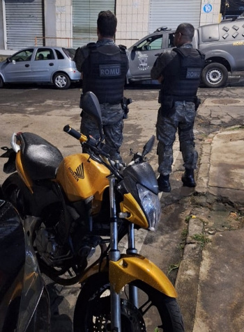 Moto recuperada pela Guarda de Vitória bairro Bela Vista