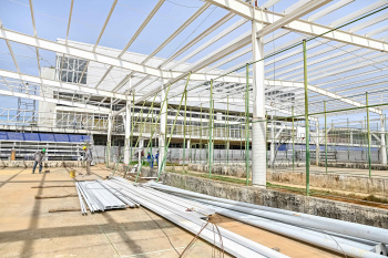 Visita as Obras de Cobertura de duas quadras do Tancredão