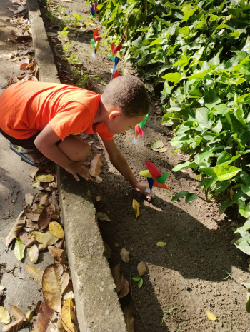 Crianças e Adolescentes participam de ação de combate ao trabalho infantil no Horto de Maruípe