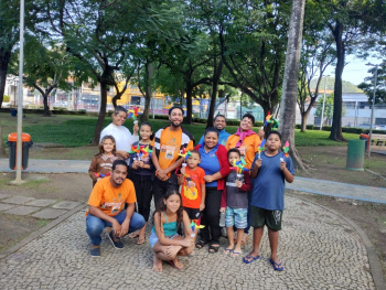 Crianças e Adolescentes participam de ação de combate ao trabalho infantil no Horto de Maruípe