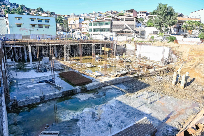 Visita Tecnica as Obras de Construção do reservatório da Macrodrenagem em Santa Tereza