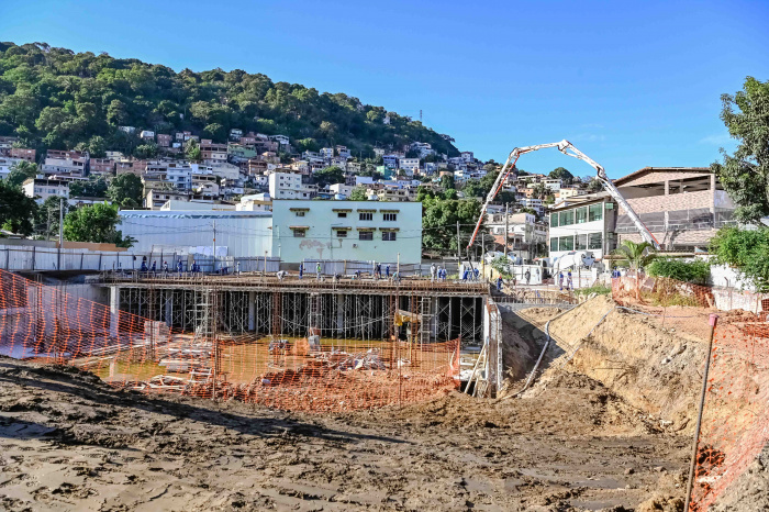 Visita Tecnica as Obras de Construção do reservatório da Macrodrenagem em Santa Tereza