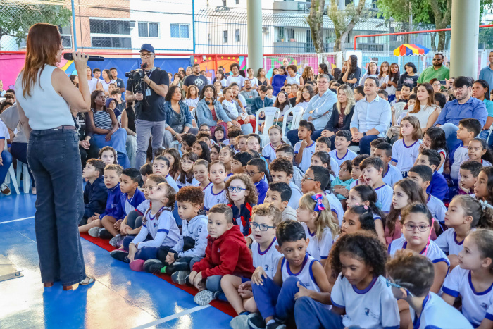 Inauguração da Reforma das Quadras de Esportes da EMEF Ebér Louzada Zipinotti