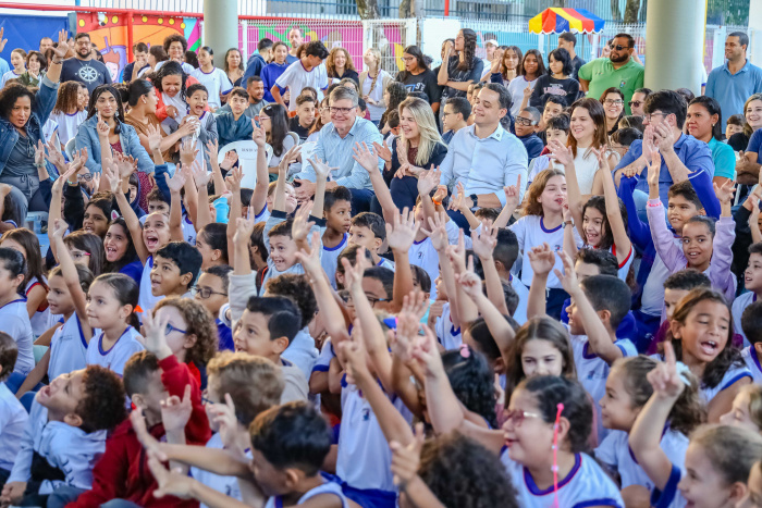 Inauguração da Reforma das Quadras de Esportes da EMEF Ebér Louzada Zipinotti