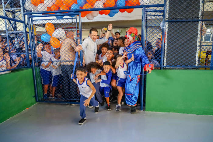 Inauguração da Reforma das Quadras de Esportes da EMEF Ebér Louzada Zipinotti