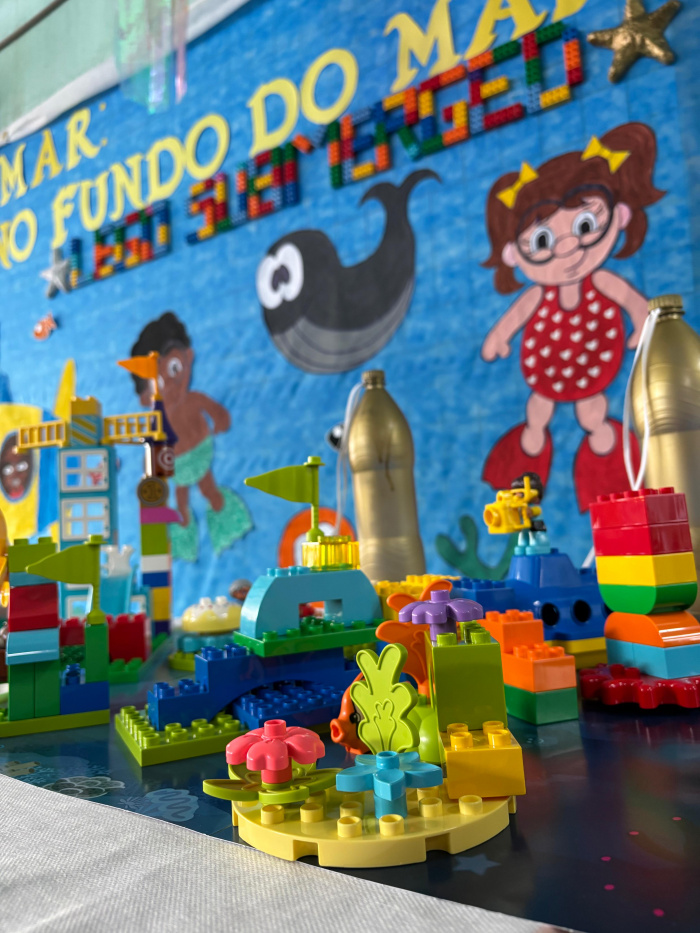 Projeto LEGO no CMEI Zilmar Alves de Melo, em Nova Palestina