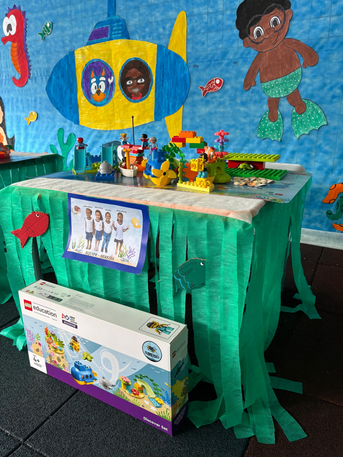 Projeto LEGO no CMEI Zilmar Alves de Melo, em Nova Palestina
