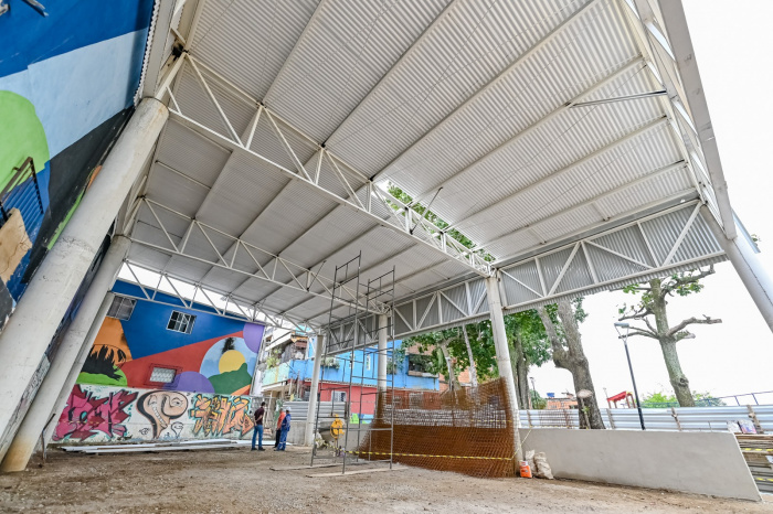 Visita técnica às obras da quadra do bairro Engenharia