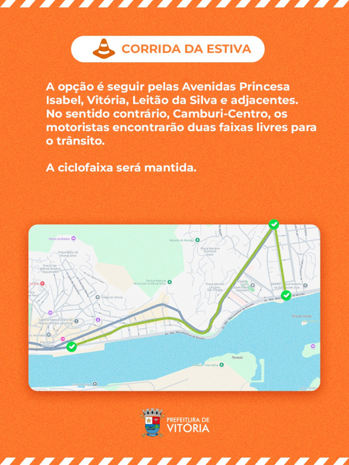 Mapa da Corrida da Estiva
