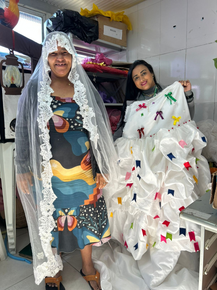 Preparativos para o Arraiá do Centro Pop