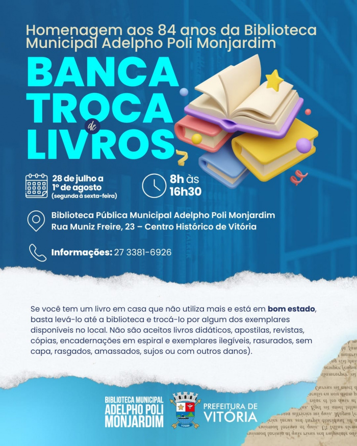 Banca é gratuita e tem classificação indicativa livre.