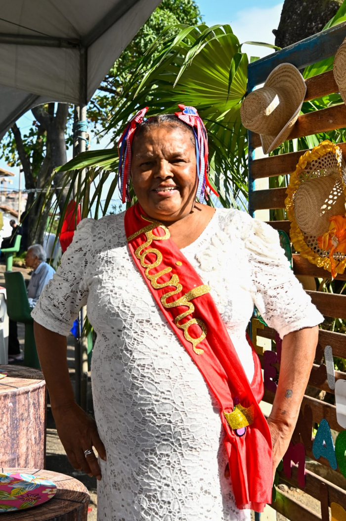 Marilde Oliveira no Arraiá do Asilo dos Idosos