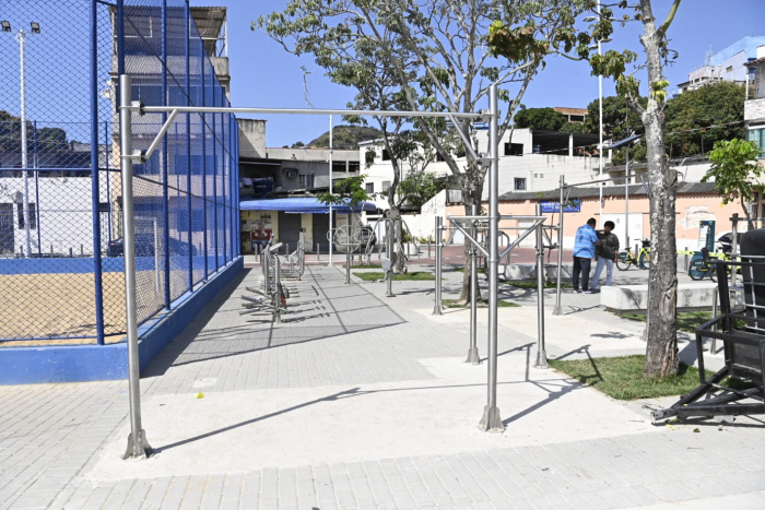 Novos módulos de calistenia na Nova Orla de São Pedro