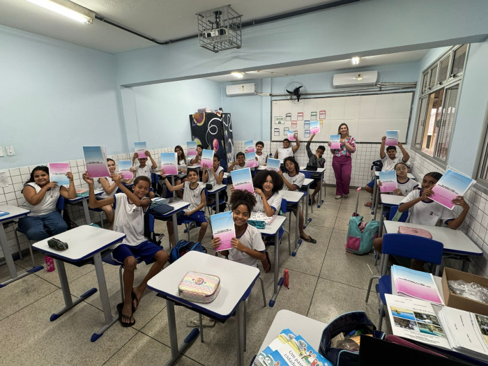 Turma do 5º ano A da EMEF Adão Benezath