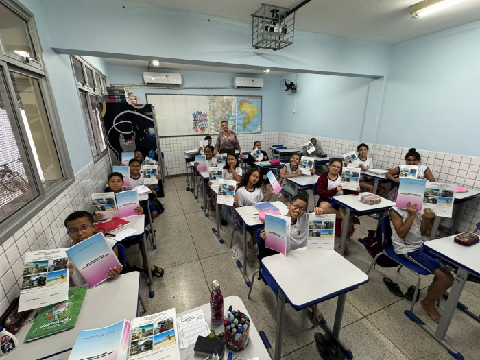 Turma do 5º ano B da EMEF Adão Benezath