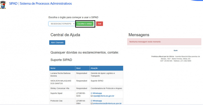 3º passo para sigilo em processos administrativos