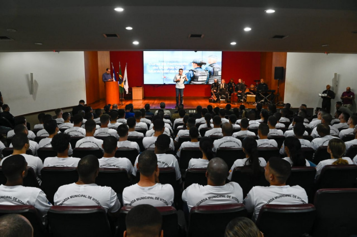 Aula inaugural do curso de novos guardas municipais