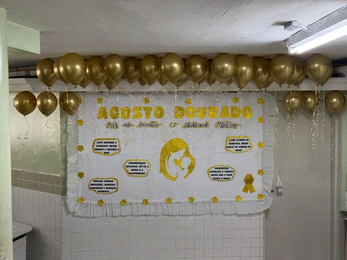 Painel do Agosto Dourado da UBS do Forte São João