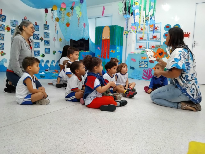 Projeto no CMEI Lizandre Carpanedo une arte e cultura capixaba com a vida marítima