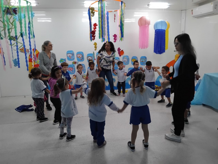 Projeto no CMEI Lizandre Carpanedo une arte e cultura capixaba com a vida marítima