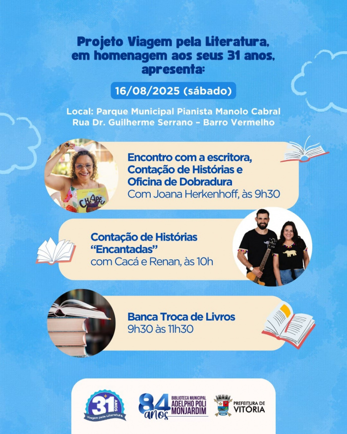 Ação gratuita no parque reunirá munícipes no próximo sábado (16).