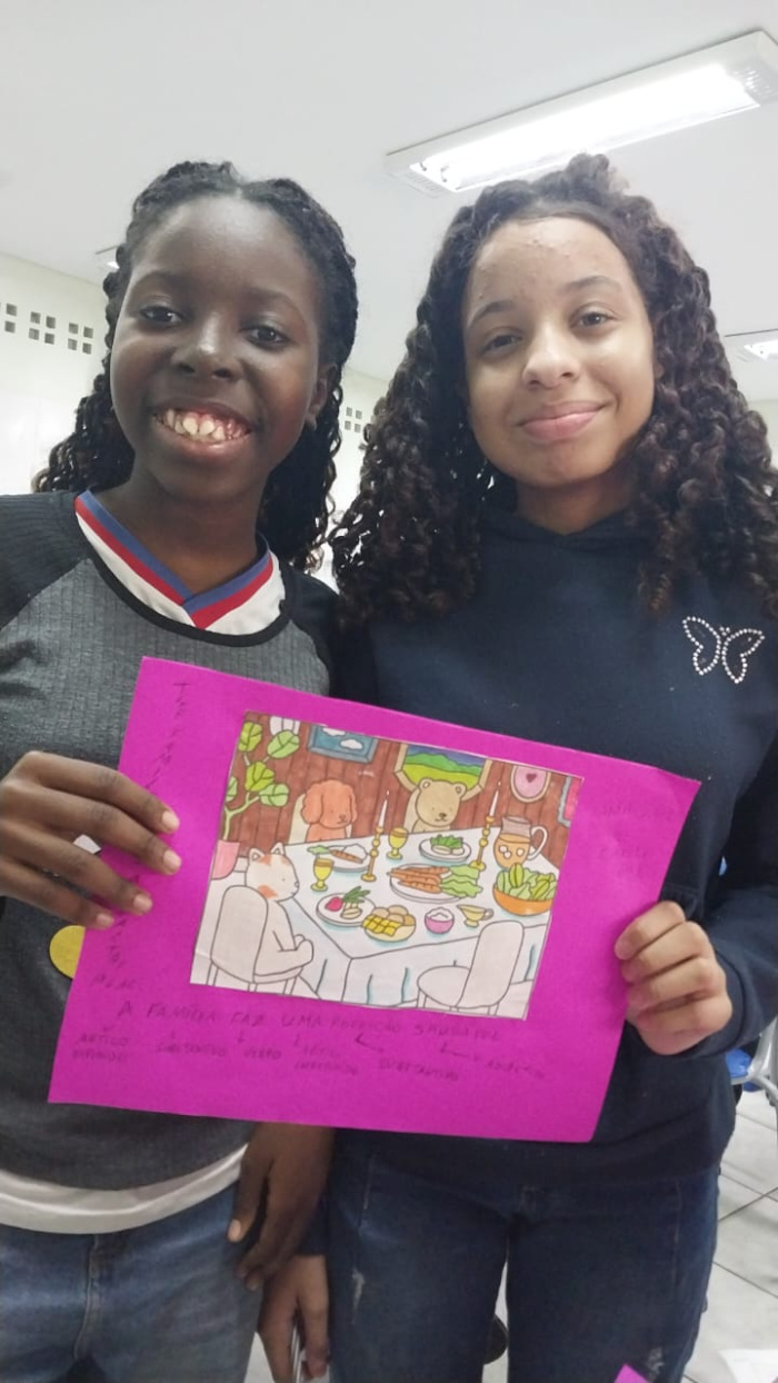 Estudantes da EMEF Irmã Jacinta aprendem de forma criativa com desenhos