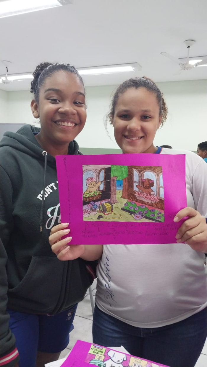 Estudantes da EMEF Irmã Jacinta aprendem de forma criativa com desenhos