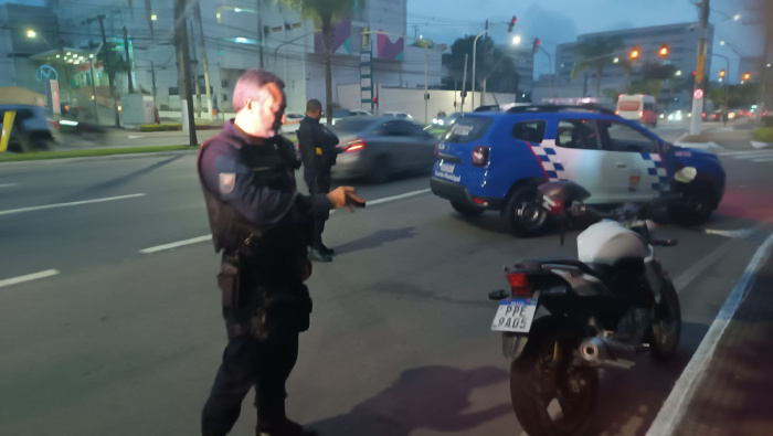 Guarda Municipal recupera moto com restrição após auxílio da Central de Monitoramento