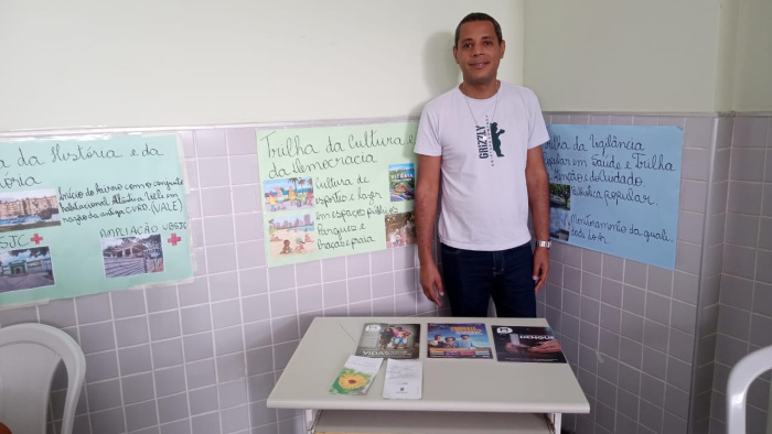 ACE Renato Fortunato apresenta informações sobre o bairro Jardim Camburi em evento na ETSUS